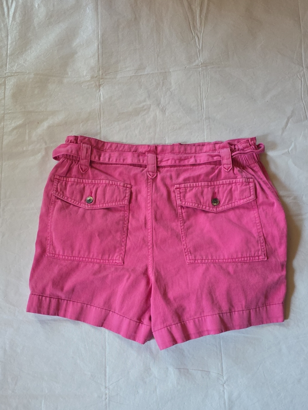 Old Navy Women's Tie-Waist 4" Cargo High Rise Shorts Pink M - Picture 11 of 11